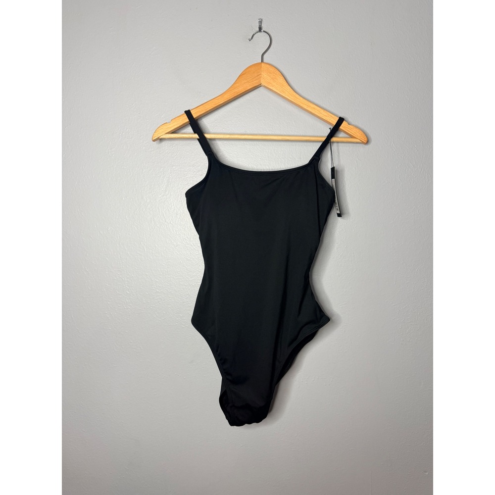 Ta3 Lacey Black Shaping One Piece Swimsuit Medium Short NWT
